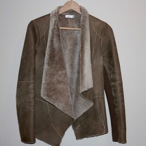 Vince Suede Shearling Jacket